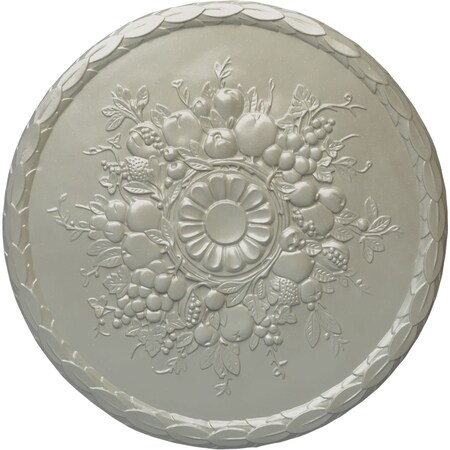 Ekena Millwork Anthony Harvest Ceiling Medallion (Fits Canopies up to 2 1/8"), 22 1/2"OD x 1 1/4"P, Flash Copper CM22ATFCS